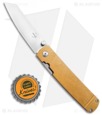 Boker Plus Kansei Tenshi Liner Lock Knife Brass (3" Satin) 01BO328 6 Boker Plus Kansei Tenshi Liner Lock Knife Brass (3" Satin) 01BO328 - Image 4