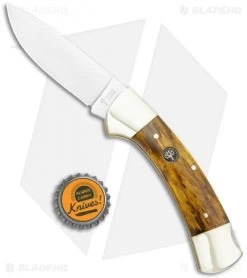 Boker 3000 Lockback Knife Curly Birch (3.4" Satin) 117100 -Boker Shop Boker 3000 LB Curly Birch Satin 117100 BHQ 120626 jr bottlecap