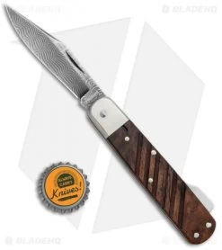 Boker 98k-Damascus Clip Point Lockback Knife Desert Ironwood (2.6" Damascus) -Boker Shop Boker 98k Damascus CP LB Desert Ironwood Damascus 110715DAM BHQ 121092 jr bottlecap