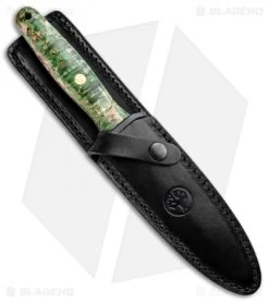 Boker Applegate 150th Anniversary Fixed Blade Knife Curly Birch (6" Satin) -Boker Shop Boker Applegate 150th Anniversary Dagger Fixed Curly Birch Satin 126643 BHQ 94446 jr sheath