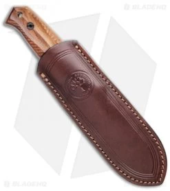 Boker Arbolito Bison Fixed Blade Knife Guayacan Wood (4.25" Satin) 02BA404 -Boker Shop Boker Arbolito Bison Fixed Blade Knife Guayacan Wood 4.25in Satin 02BA404 BHQ 111602 LS Sheath 2