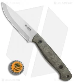 Boker Arbolito Bushcraft Micarta Fixed Blade Knife Green Micarta (4" Satin) -Boker Shop Boker Arbolito Bushcraft Micarta BHQ 80840 er bottlecap