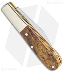 Boker Barlow 150th Anniversary Series Pocket Knife 3.25" Curly Birch Wood 115941 -Boker Shop Boker Barlow 150 Anniversary Edition Curly Birch Wood 115941 BHQ 117273 jr side