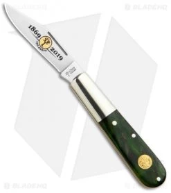 Boker Barlow Anniversary 150 Slip Joint Knife Green Birch (2.5" Satin) 116941