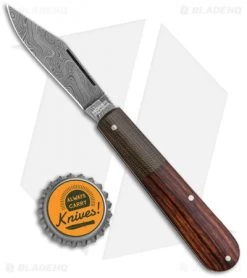 Boker Barlow Integral Slip Joint Leopard Damascus Knife Desert Ironwood (3.25") -Boker Shop Boker Barlow Integral Pocket Knife Desert Ironwood Leapord Damascus 100501DAM BHQ 120615 jr bottlecap