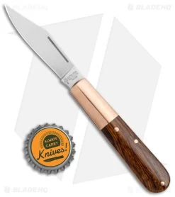 Boker Barlow Integral Slip Joint Knife Desert Ironwood/Copper (2.5" Satin) -Boker Shop Boker Barlow Integral SJ Desert Ironwood Copper Satin BHQ 139199 jr bottlecap