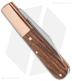 Boker Barlow Integral Slip Joint Knife Desert Ironwood/Copper (2.5" Satin) -Boker Shop Boker Barlow Integral SJ Desert Ironwood Copper Satin BHQ 139199 jr side
