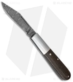 Boker Barlow Sherman Damast Slip Joint Knife Green Micarta (2.5" Damascus)