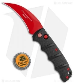 Boker Black Widow Hawkbill Kalashnikov Automatic Knife Black (3.25" Red) -Boker Shop Boker Black Widow Hawkbill Kalashnikov Auto Black Red 01KALS70NSOI BHQ 103274 jr bottlecap