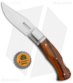 Boker Boxer Lockback Knife Desert Ironwood (3.1" Satin) 111025 -Boker Shop Boker Boxer LB Desert Ironwood Satin 111025 BHQ 90303 jr bottlecap