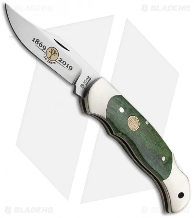 Boker Boy Scout 150th Anniversary Edition Pocket Knife Green Wood (2.25" Polish) 3 Boker Boy Scout 150th Anniversary Edition Pocket Knife Green Wood (2.25" Polish)
