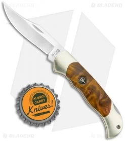 Boker Boy Scout Lockback Knife Curly Birch Handle (3.1" Satin) 117118 -Boker Shop Boker Boy Scout Pocket Knife Curly Birch Satin 117118 BHQ 120622 jr bottlecap