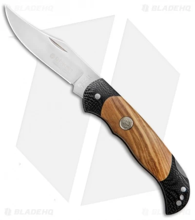 Boker Boy Scout Pocket Knife 3" Olive Wood/G-10 Handle 112410 3 Boker Boy Scout Pocket Knife 3" Olive Wood/G-10 Handle 112410