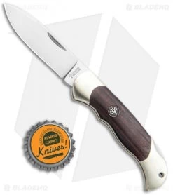 Boker Boy Scout Spear Point Lockback Knife Desert Ironwood (2.25" Satin) -Boker Shop Boker Boy Scout SP LB Desert Ironwood Satin 112406 BHQ 118349 jr bottlecap
