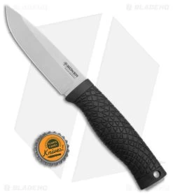 Boker Bronco Fixed Blade Knife Black TPE (4.4" Satin 3V) 121504 -Boker Shop Boker Bronco Fixed Blade Black TPE Satin BHQ 146657 jr bottlecap