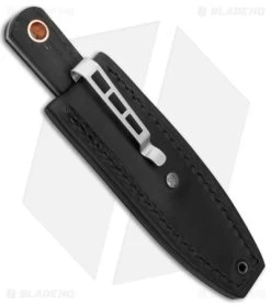 Boker Burnley Barlow Front Pocket Fixed Blade Knife Bog Oak (2.75" Damascus) 10 Boker Burnley Barlow Front Pocket Fixed Blade Knife Bog Oak (2.75" Damascus) -Boker Shop Boker Burnley Barlow Front Pocket Fixed Blade Bog Oak Damascus BHQ 146775 jr sheath back