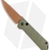 Boker Burnley Kihon Desert Warrior Drop Point Automatic Knife (3.3" Copper D2)