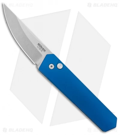 Boker Burnley Kwaiken Compact Automatic Knife Blue (3" Stonewash) Pro-Tech 3 Boker Burnley Kwaiken Compact Automatic Knife Blue (3" Stonewash) Pro-Tech