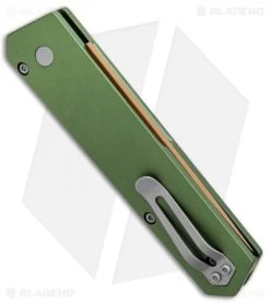 Boker Burnley Kwaiken Compact Automatic Knife OD Green (3" Copper) Pro-Tech -Boker Shop Boker Burnley Kwaiken Compact Auto Desert Warrior OD Green Copper BHQ 94102 jr side