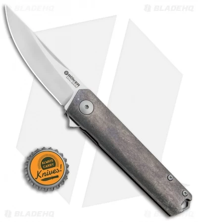 Boker Burnley Kwaiken Compact Flipper Knife Titanium (3.125" Satin) 110664 6 Boker Burnley Kwaiken Compact Flipper Knife Titanium (3.125" Satin) 110664 - Image 4