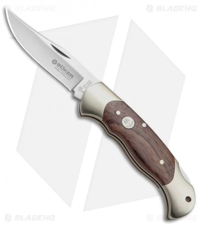 Boker Classic Pocket Knife W/ Rosewood (3.125" Satin Plain) 112002 3 Boker Classic Pocket Knife W/ Rosewood (3.125" Satin Plain) 112002