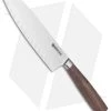 Boker Core 6.5" Santoku Fluted/Hollow Edge Kitchen Knife Walnut Wood -Boker Shop Boker Core Santoku Fluted Edge BHQ 116545 jr
