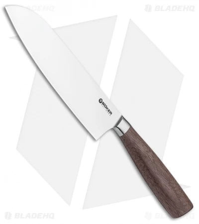 Boker Core 6.5" Santoku Kitchen Knife Walnut Wood 3 Boker Core 6.5" Santoku Kitchen Knife Walnut Wood
