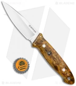 Boker Cub Fixed Blade Knife Curly Birch (3.9" Satin) -Boker Shop Boker Cub Fixed Blade Curly Birch Satin 127661 BHQ 120599 jr bottlecap