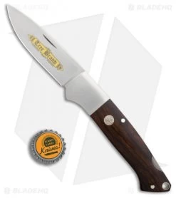 Boker Davis Classic Gold Lockback Knife Desert Ironwood (3.5" Satin) 114624 -Boker Shop Boker Davis Classic Gold Desert Ironwood satin BHQ 86574 jr bottlecap