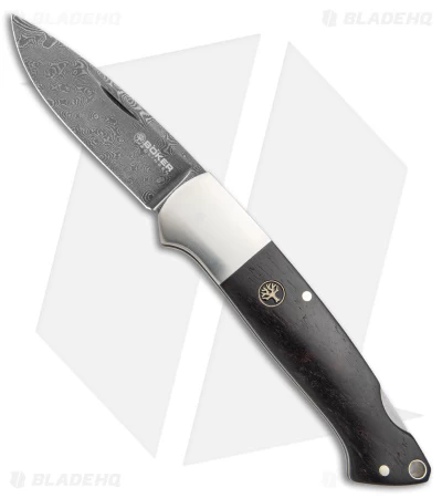 Boker Davis Classic Hunter Steam Engine Lockback Knife (3.3" Damascus) 116624DAM 3 Boker Davis Classic Hunter Steam Engine Lockback Knife (3.3" Damascus) 116624DAM