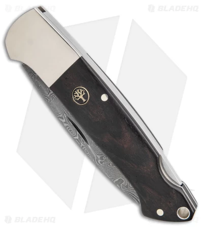 Boker Davis Classic Hunter Steam Engine Lockback Knife (3.3" Damascus) 116624DAM 4 Boker Davis Classic Hunter Steam Engine Lockback Knife (3.3" Damascus) 116624DAM - Image 2