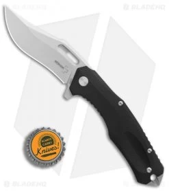 Boker Plus Defender Liner Lock Knife Black G-10 (3.1" Stonewash) 01BO763 -Boker Shop Boker Defender Black G10 SW BHQ 86589 er bottlecap