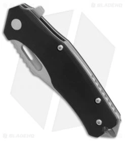 Boker Plus Defender Liner Lock Knife Black G-10 (3.1" Stonewash) 01BO763 -Boker Shop Boker Defender Black G10 SW BHQ 86589 er spine