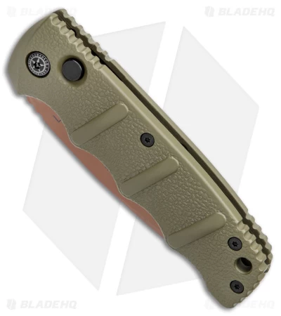 Boker Desert Warrior Kalashnikov Tanto Automatic Knife Green (3.25" D2 Copper) 4 Boker Desert Warrior Kalashnikov Tanto Automatic Knife Green (3.25" D2 Copper) - Image 2
