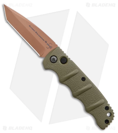 Boker Desert Warrior Kalashnikov Tanto Automatic Knife Green (3.25" D2 Copper) 3 Boker Desert Warrior Kalashnikov Tanto Automatic Knife Green (3.25" D2 Copper)