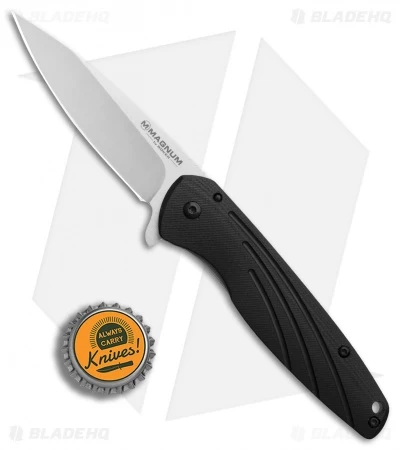 Boker Magnum Ellipse Frame Lock Knife Black G-10 (3.1" Stonewash) 01SC488 6 Boker Magnum Ellipse Frame Lock Knife Black G-10 (3.1" Stonewash) 01SC488 - Image 4