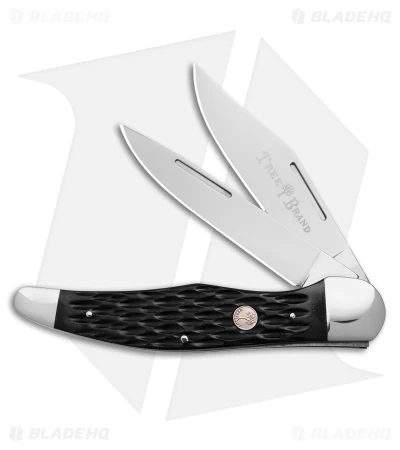 Boker Folding Hunter Pocket Knife 5.25" Jigged Black Bone W/ Pouch 110837 3 Boker Folding Hunter Pocket Knife 5.25" Jigged Black Bone W/ Pouch 110837