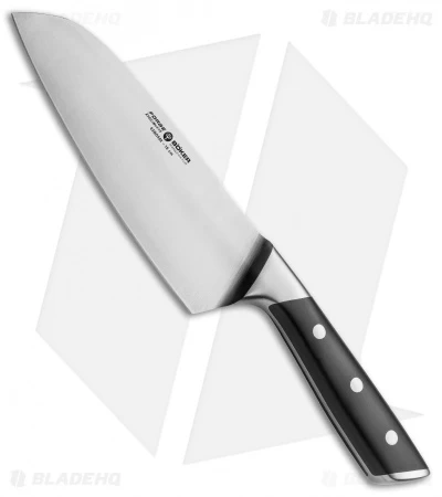 Boker Forge 6.5" Santoku Kitchen Knife Black 3 Boker Forge 6.5" Santoku Kitchen Knife Black
