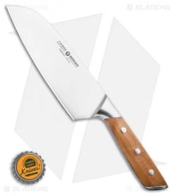 Boker Forge Wood 6.5" Santoku Kitchen Knife Maple Wood -Boker Shop Boker Forged SantokuKnife Maple 03BO512 BHQ 116579 LS Bottlecap