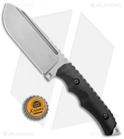 Boker Hermod 2.0 Fixed Blade Knife Black G-10 (4.5" D2 Stonewash ) -Boker Shop Boker Hermod 2.0 Black G 10 D2 SW BHQ 137746 jr bottlecap