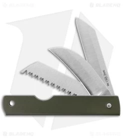 Boker History Knife & Tool Japanese Army Pen Knife Saw + Hawkbill (2.4" Satin)