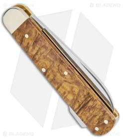 Boker Hunter Mono Lockback Knife 150th Anniversary Edition Curly Birch 115030 -Boker Shop Boker Hunter Knife Mono 150 Anniversary Edition 115030 BHQ 117274 jr side