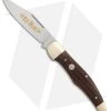 Boker Hunter's Knife Classic Gold 5.25" Desert Ironwood 114014 -Boker Shop Boker Hunters Traditional Desert Ironwood Satin BHQ 86573 er