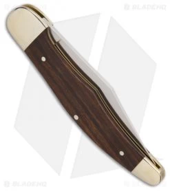 Boker Hunter's Knife Classic Gold 5.25" Desert Ironwood 114014 -Boker Shop Boker Hunters Traditional Desert Ironwood Satin BHQ 86573 er side