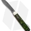 Boker Hunting Knife Mono Lockback Knife Green Curly Birch (3.25" Damascus) 1 Boker Hunting Knife Mono Lockback Knife Green Curly Birch (3.25" Damascus) -Boker Shop Boker Hunting Knife Mono LB Green Curly Birch Damascus 118030DAM BHQ 121068 jr