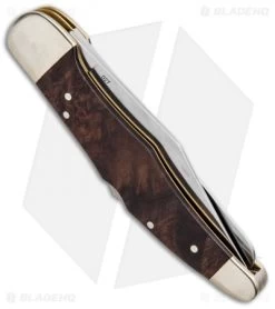 Boker Jager Gold Duo Lock Back Folding Knife Walnut Wood (4" Satin) 114025 10 Boker Jager Gold Duo Lock Back Folding Knife Walnut Wood (4" Satin) 114025 -Boker Shop Boker Jager Gold Duo LB Walnut Wood Satin 114025 BHQ 90300 jr side