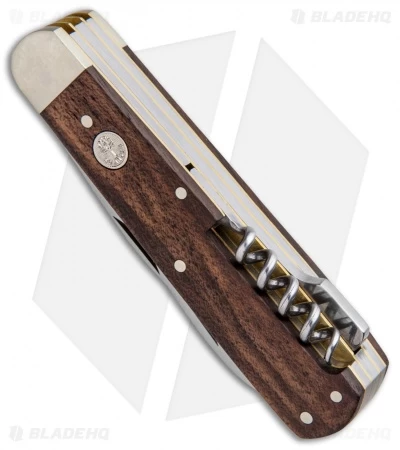 Boker Jager Gold Quadro Lockback Folding Knife Walnut Wood (3.38" Satin) 110646 4 Boker Jager Gold Quadro Lockback Folding Knife Walnut Wood (3.38" Satin) 110646 - Image 2