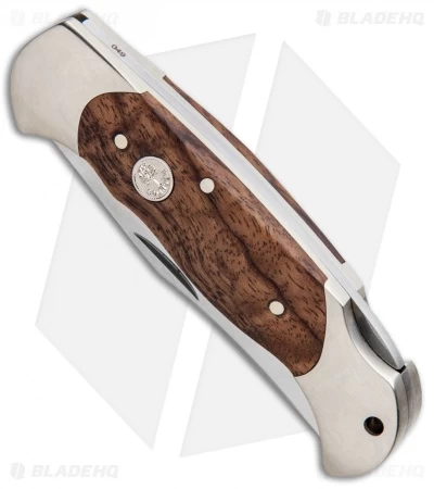 Boker Jager Gold Scout Folding Lockback Knife Walnut Wood (3.13" Satin) 112086 4 Boker Jager Gold Scout Folding Lockback Knife Walnut Wood (3.13" Satin) 112086 - Image 2