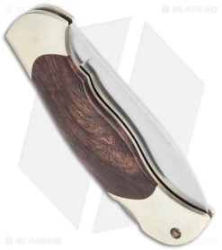 Boker Junior Scout Spear Point Lockback Knife Desert Ironwood (2.6" Damascus) -Boker Shop Boker Junior Scout SP LB Desert Ironwood Satin 111940 BHQ 118350 jr side