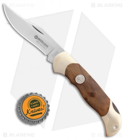 Boker Junior Scout Lockback Knife Thuja Wood (2.6" Satin) 111920 6 Boker Junior Scout Lockback Knife Thuja Wood (2.6" Satin) 111920 - Image 4